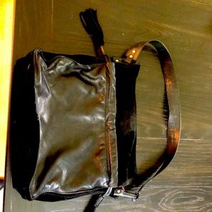 Nat and Nin leather and suede purse